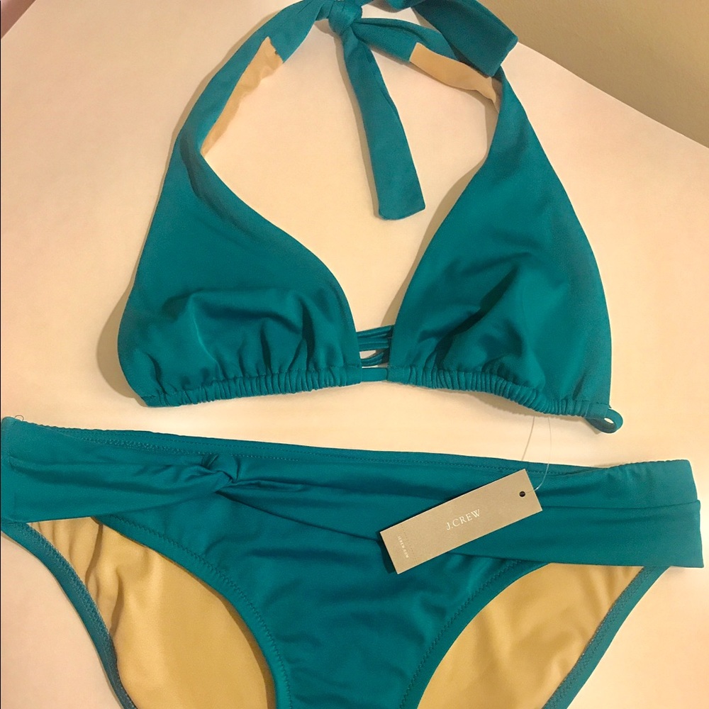 New J. Crew Bikini  Mint Green
